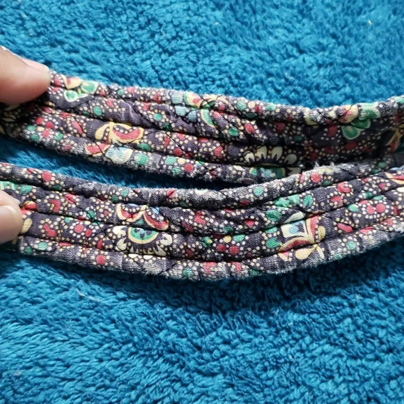 Vera Bradley Retired Collette Black Handbag / Purse (Fall 1995) - Picture 10 of 14